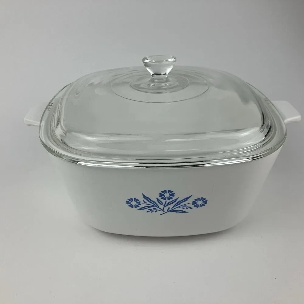 Corning Ware Blue Cornflower Casserole Dish Full Set w/ Lids | 1-1/2 quart